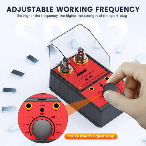 NNEDSZ Ancel 12V Car Spark Plug Tester Auto Ignition System Tester Diagnostic Test Tool